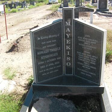 MAYEKISO Songezo Tandile Sitshongaye 1992-2002