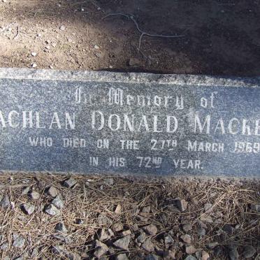 MACKENZIE Lachlan Donald -1969