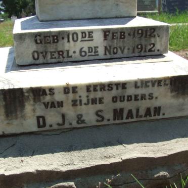 MALAN Japie 1912-1912