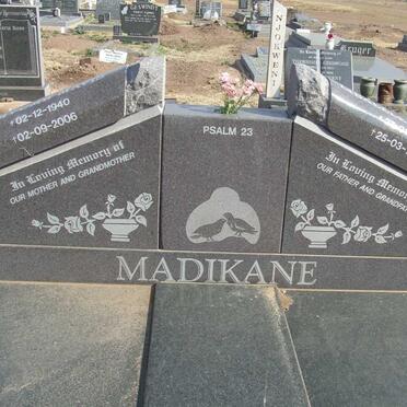 MADIKANE Libalele Arthur 1933-1995 &amp; Nomvume Mavis 19440-2006