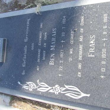 MARAIS Ben 1927-1984 &amp; Frans 1930-1988