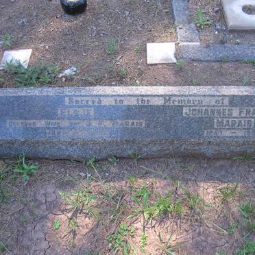 MARAIS Johannes Francois 1857-1950 &amp; Elsje 1862-1936