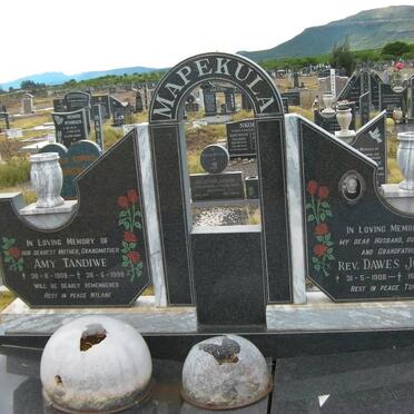 MAPEKULA Dawes Johannes 1908-1992 &amp; Amy Tandiwe 1909-1999