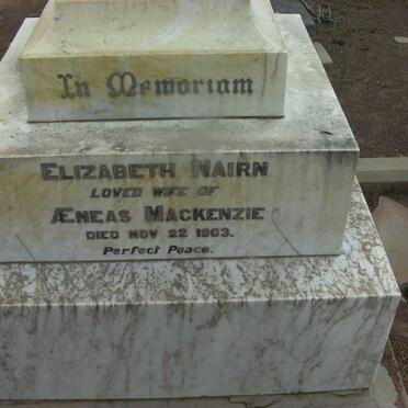 MACKENZIE Elizabeth Nairn -1903