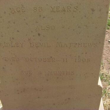 MATTHEWS Octavia -1932 :: MATTHEWS Dudley Bevil -1905