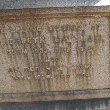 MAYTHAM Alfred 1825-1903 &amp; Elizabeth 1839-1883 