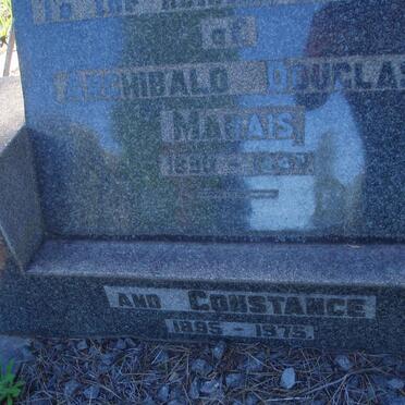 MARAIS Archibald Douglas 1890-1947 &amp; Constance 1895-1975