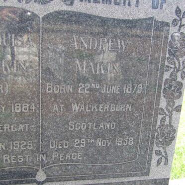 MAKIN Andrew 1879 - 1958