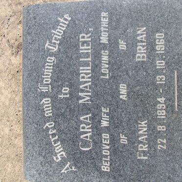 MARILLIER Frank 1895-1976 &amp; Cara 1894-1960