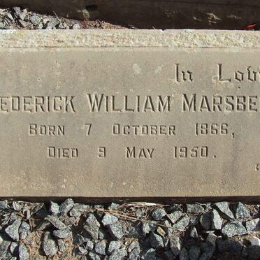 MARSBERG Frederick William 1866-1950