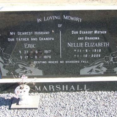 MARSHALL Eric 1917-1976 &amp; Nellie Elizabeth 1918-2005