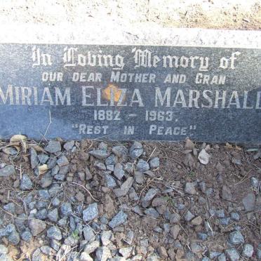 MARSHALL Miriam Eliza 1882-1963