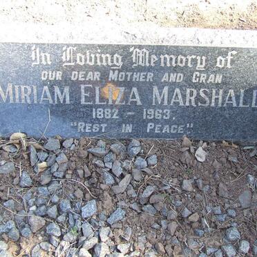 MARSHALL Miriam Eliza 1882-1963