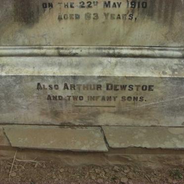 MARSHALL Arthur Dewstoe :: MARSHALL 2 Infant Sons