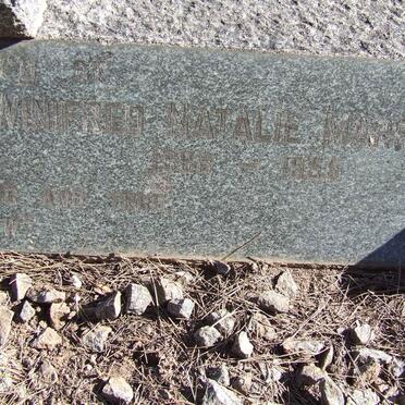 MARSHALL Durban Hamilton 1881-1954 &amp; Winifred Natalie 1888-1955