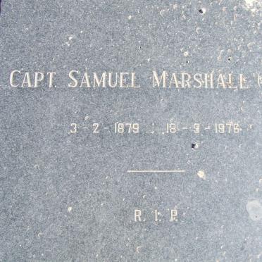 MARSHALL Samuel 1879-1976