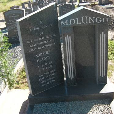 MDLUNGU Nomatile Gladys 1916-2005