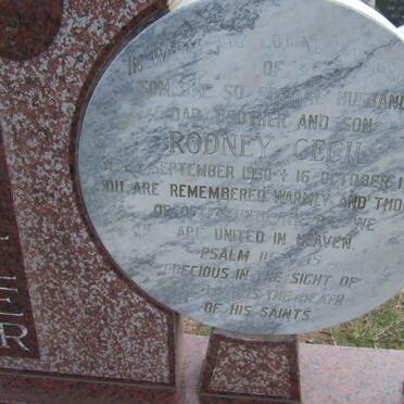 MULLER Rodney Cecil 1950-1994