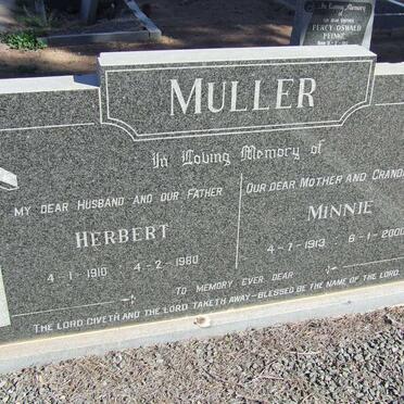 MULLER Herbert 1910-1980 &amp; Minnie 1913-2000