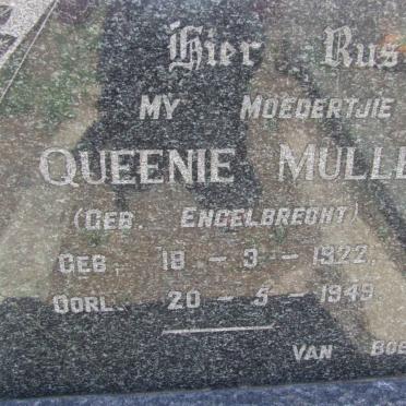 MULLER Queenie nee ENGELBRECHT 1922-1949