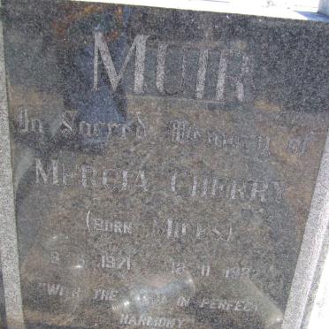 MUIR Mercia Cherry nee MILES 1921-1982