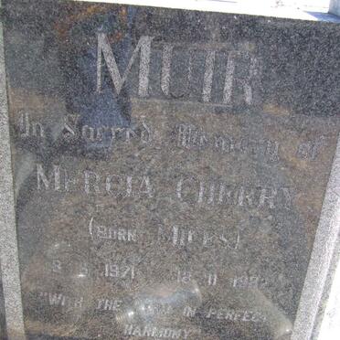 MUIR Mercia Cherry nee MILES 1921-1982
