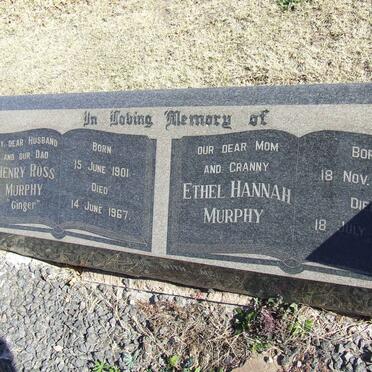 MURPHY Henry Ross 1901-1967 &amp; Ethel Hannah 1908-1981