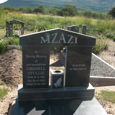MZAZI Grissell Stullie 1920-2003