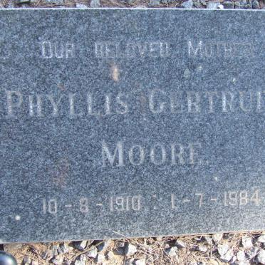 MOORE Phyllis Gertrude 1910-1984