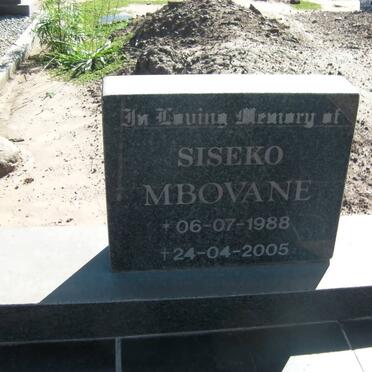 MBOVANE Siseko 1988-2005