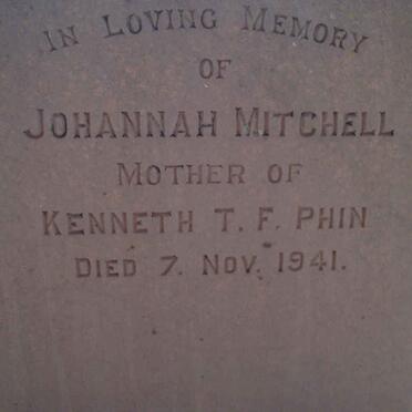 MITCHELL Johannah -1941