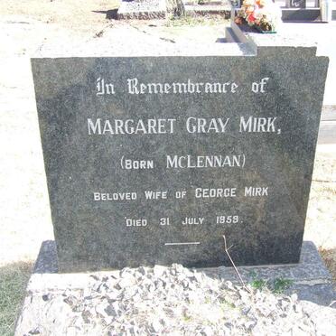 MIRK Margaret Gray nee McLENNAN -1959