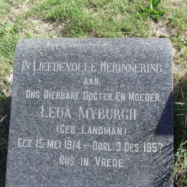 MYBURGH Leda nee LANDMAN 1914-1957