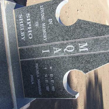 MQAI Sipho Shelby 1951-1997