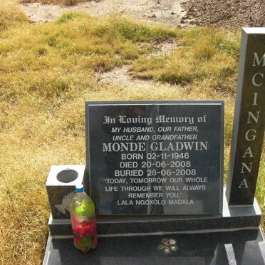 MCINGANA Monde Gladwin 1946-2008