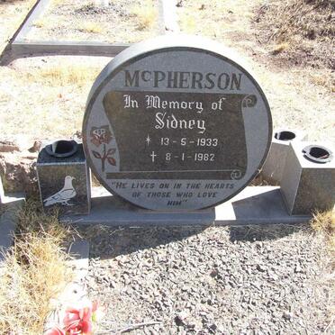 McPHERSON Sidney 1933-1982