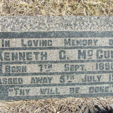 McCUNE Kenneth G. 1890-1945