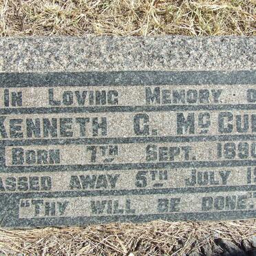McCUNE Kenneth G. 1890-1945 &amp; Elbie 1899-1978