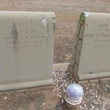 McIVER John McDonald 1854-1937 &amp; Julia Mary 1862-1944