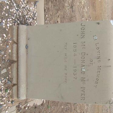 McIVER John McDonald 1854-1937