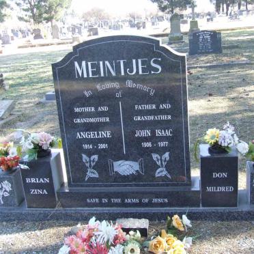 MEINTJES John Isaac 1906-1977 &amp; Angeline 1914-2001