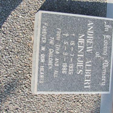 MEINTJIES Andrew Albert 1935-1986