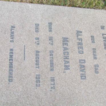 MEACHAM Alfred David 1872-1963 &amp; Evelyn Louisa 1878-1948