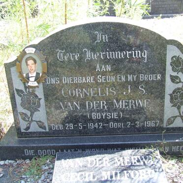 MERWE Cornelis J.S., van der 1942-1967
