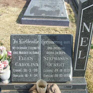 NEL Stephanus Ockert 1939-1995 &amp; Ellen Carolina 1939-1994