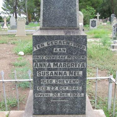 NEL Theunis Jacobus 1840-1917 &amp; Anna Magrieta Susanna DREYER 1845-1924