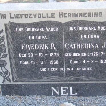 NEL Frederik R. 1879-1968 &amp; Catherina J.F. DIEMIENIET 1880-1939