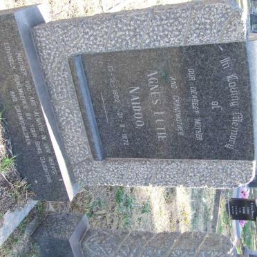 NAIDOO Agnes Lutie 1902-1972