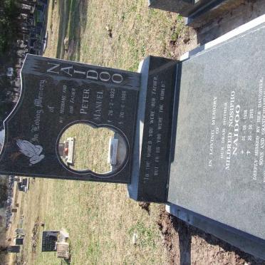 NAIDOO Peter Manuel 1933-1985 &amp; Mildred Nosipho 1938-2010
