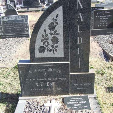 NAUDÉ N.E. 1925-1974 &amp; Danielina Jacoba 1923-2008